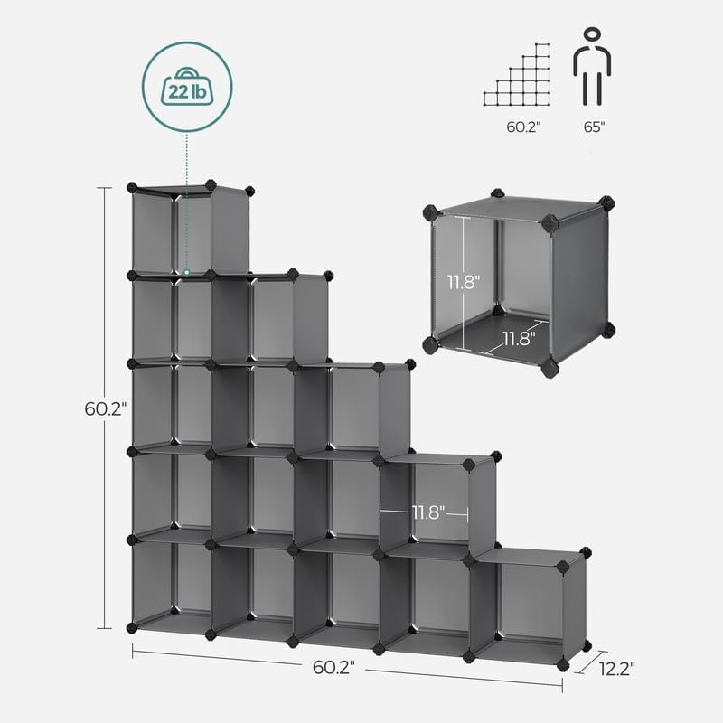 image:imageSONGMICS 16Cube Storage Organizer Bundle Set of 2