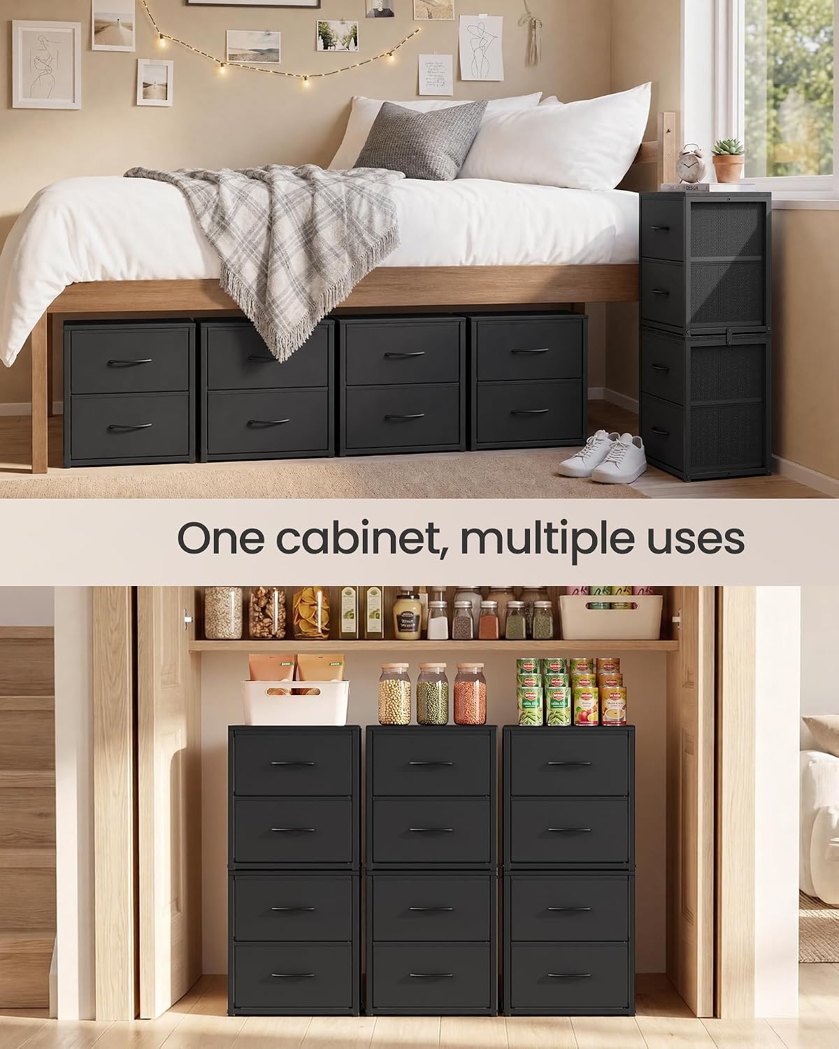 image:imageSONGMICS Closet Organizers and Storage Stackable Storage DrawersInk Black
