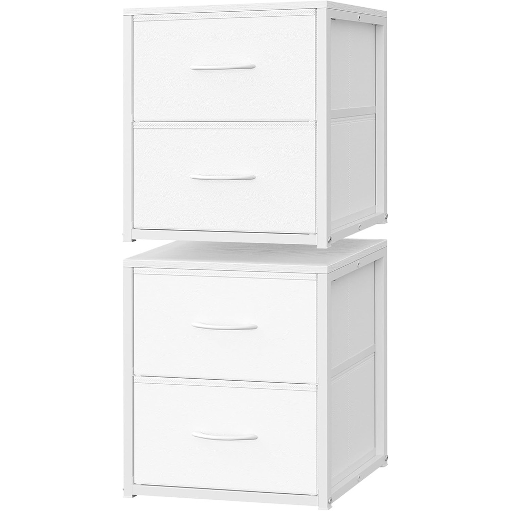 image:imageSONGMICS Closet Organizers and Storage Stackable Storage DrawersCloud White