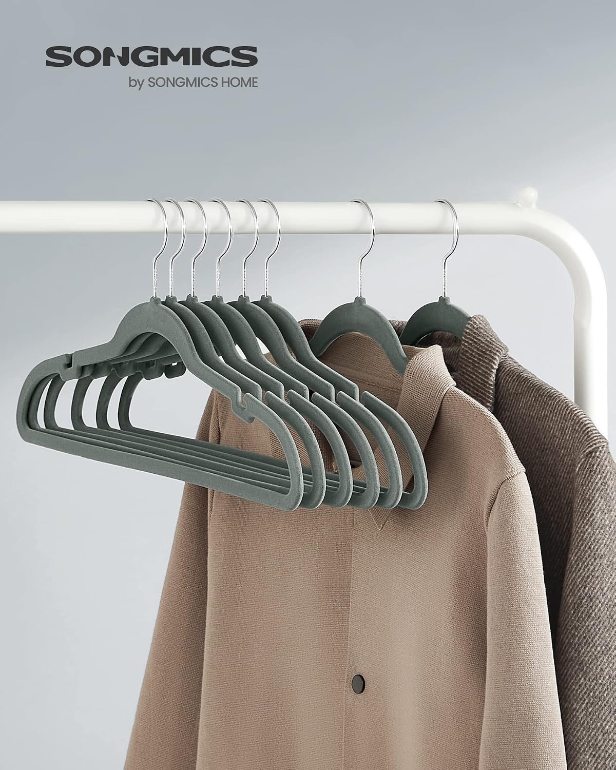 image:imageSONGMICS Velvet Hangers 100 Pack NonSlip Suit Hangers SpaceSaving