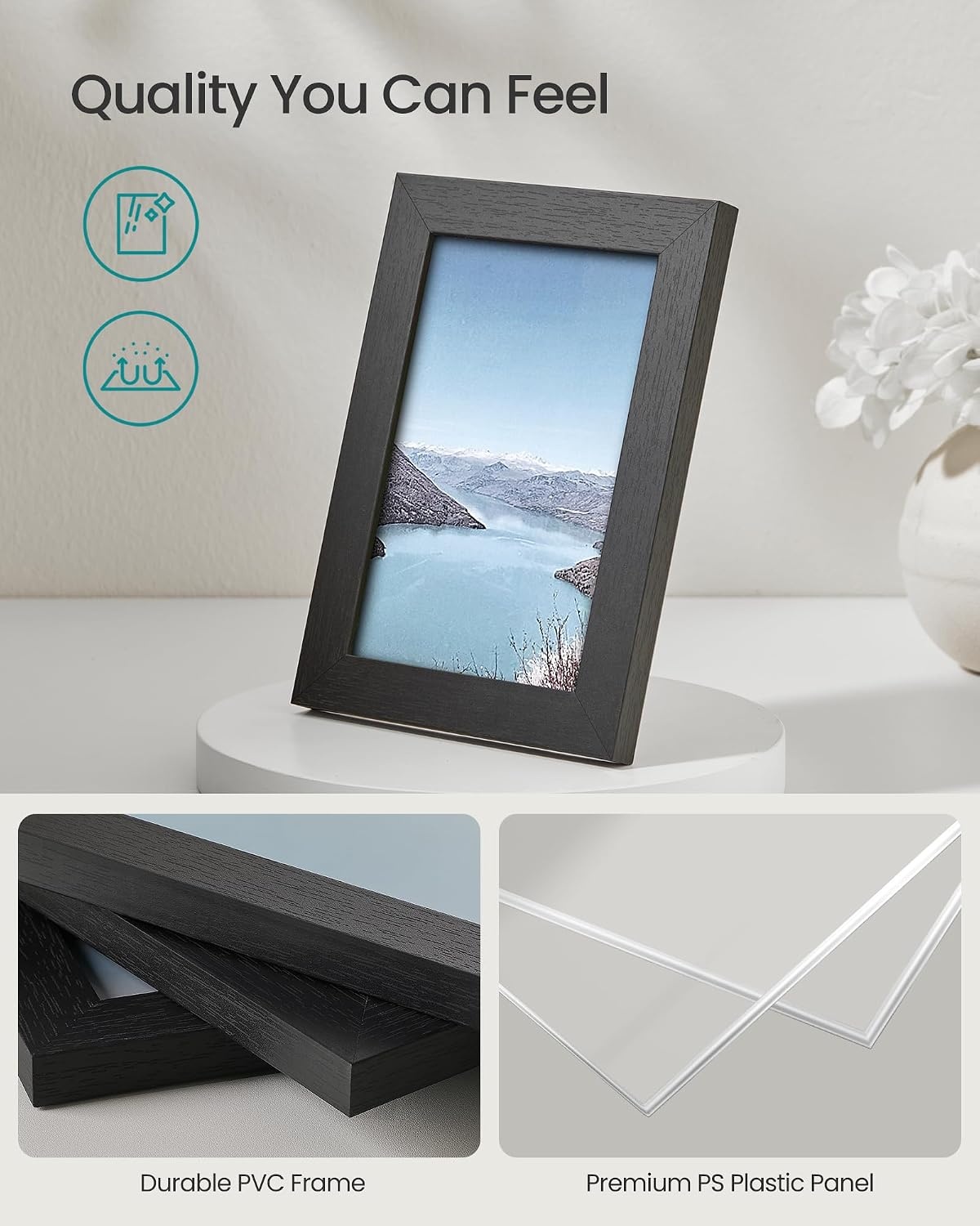 image:imageSONGMICS 10Piece Picture Frame Set Photo Frame CollageOak Black