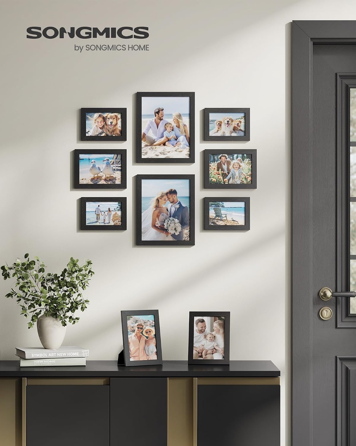 image:imageSONGMICS 10Piece Picture Frame Set Photo Frame CollageOak Black