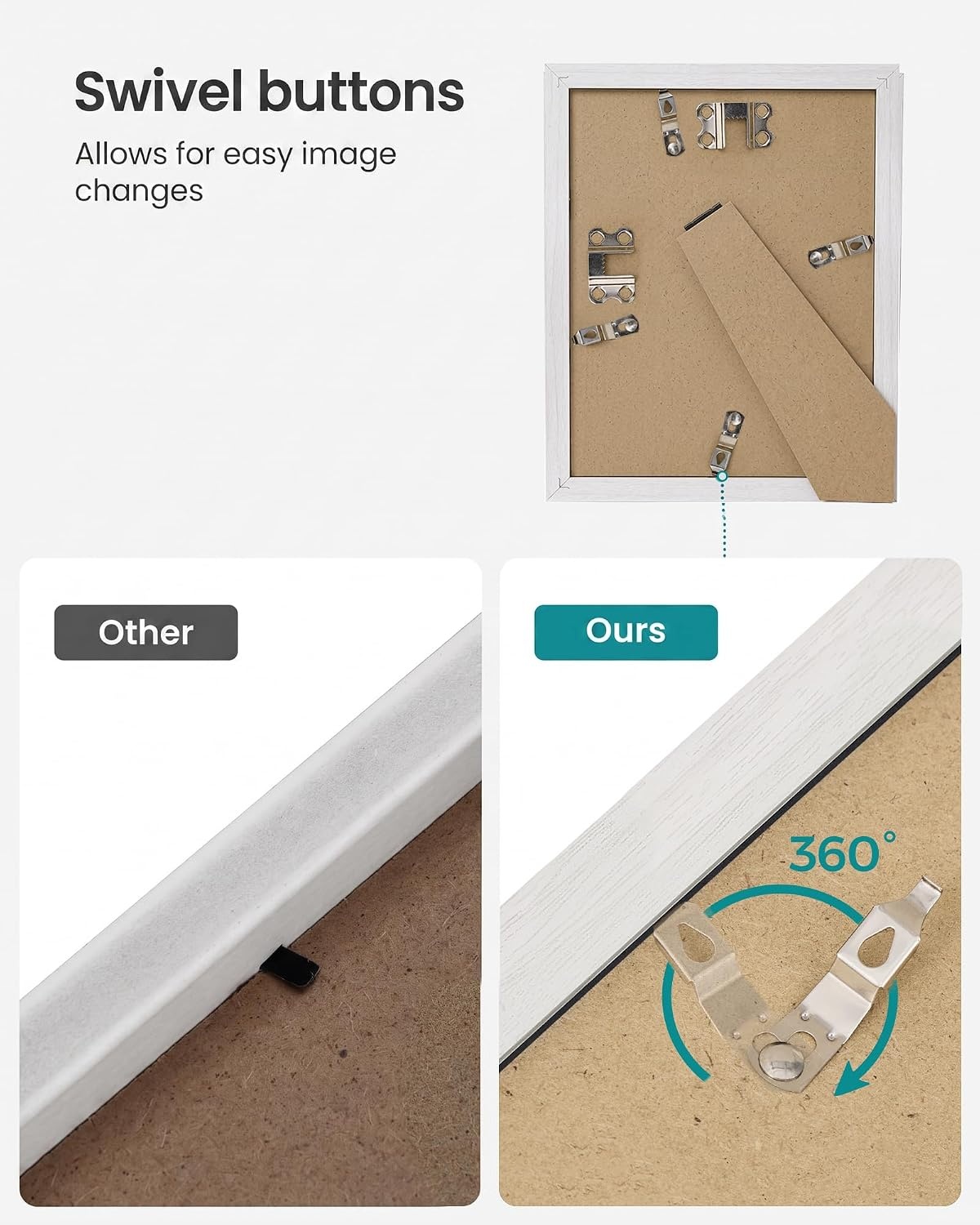 image:imageSONGMICS 10Piece Picture Frame Set Photo Frame CollageWhite
