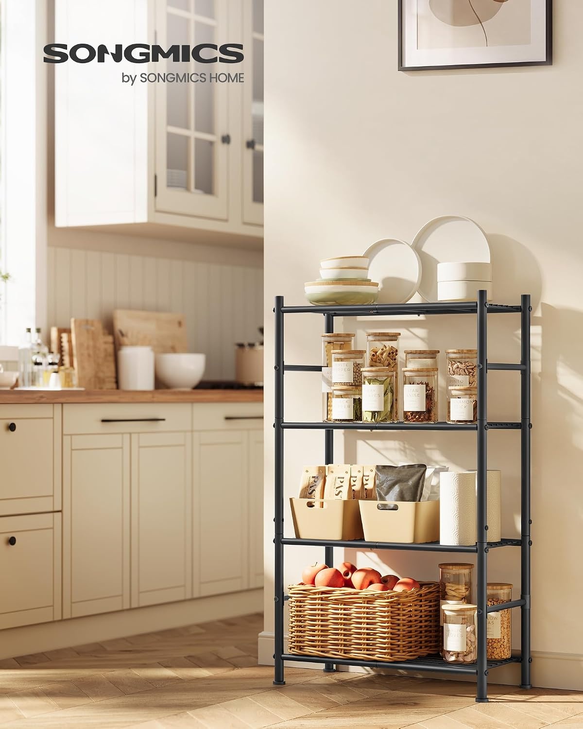 image:imageSONGMICS 3Tier Storage Shelf Steel Wire Organizer Rack4Tier