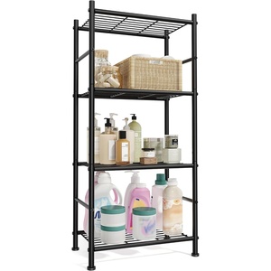 SONGMICS 3-Tier Storage Shelf, Steel Wire Organizer Rack(4-Tier)