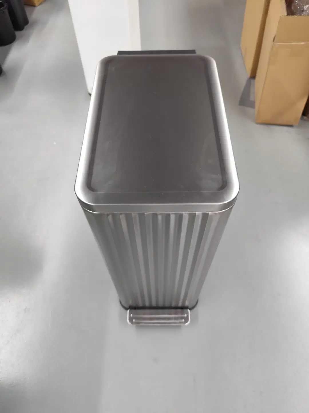 image:imageSONGMICS Trash Can 8 Gallon 30 L Stainless Steel with Lid PedalMetallic Silver